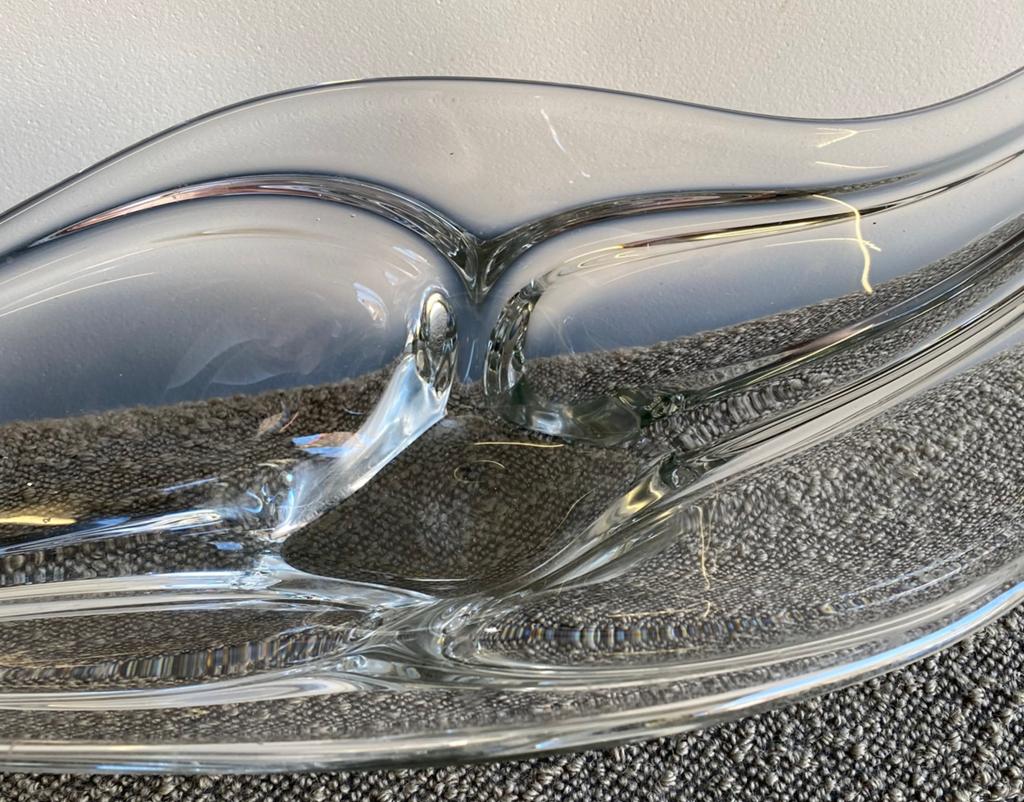 Jaren 50 schaal van kristal , Art Vannes, Gebruikt, Frankrijk, Ophalen of Verzenden, Glas