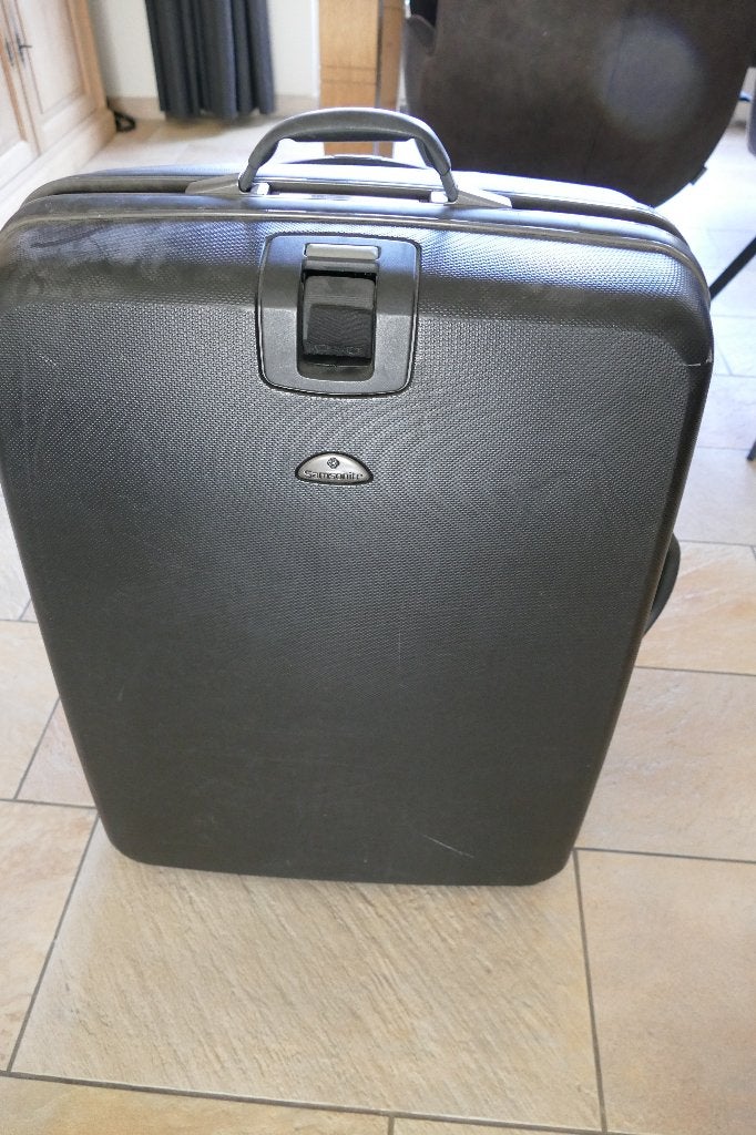 Samsonite koffer met wieltjes hard zwart 74 x 33 x 54cm, Gebruikt, Hard kunststof, 70 cm of meer, Wieltjes