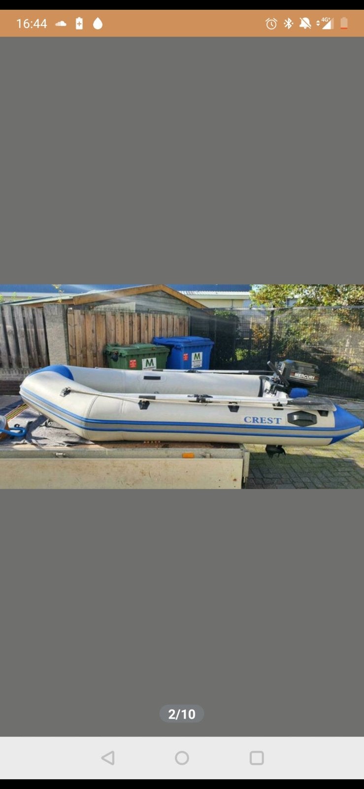 Rib Boot, houten onderkant, Watersport en Boten, Ophalen, Hout