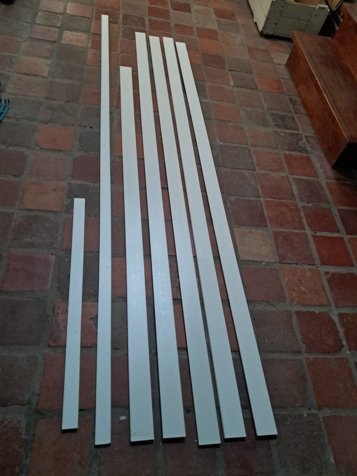 Witte plinten in diverse maten, Gebruikt, Ophalen of Verzenden, Mdf, 250 cm of meer