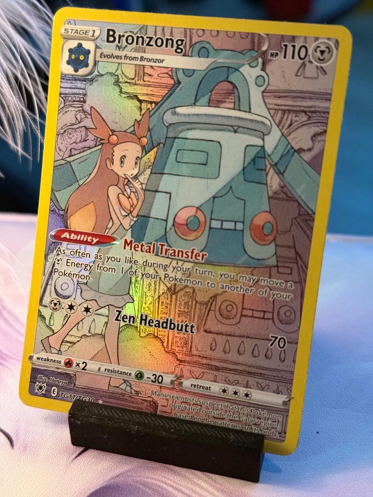 Pokemon bronzong tg11/tg30, Verzenden, Nieuw, Losse kaart, Foil