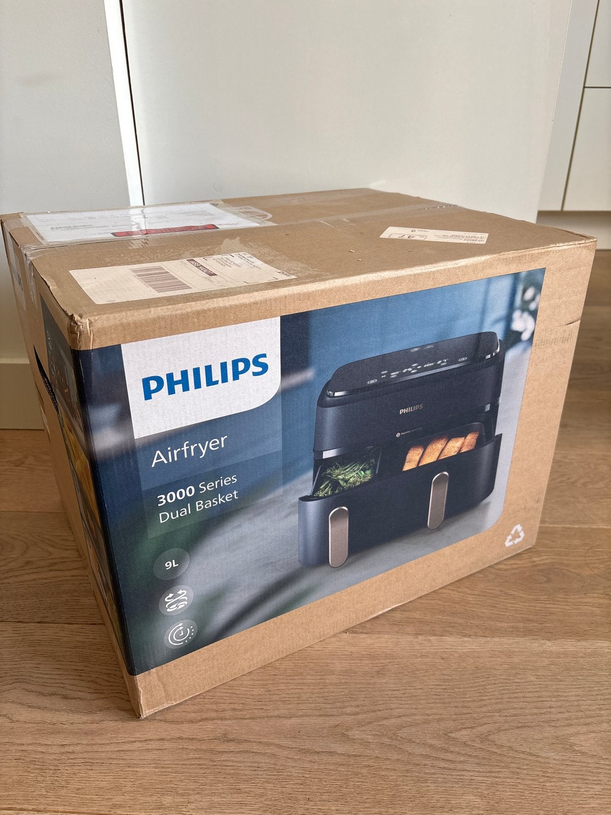 Philips Airfryer 3000 Serie Dual Basket 9L - Nieuw in doos, Ophalen of Verzenden, Nieuw, Airfryer, 1500 gram of meer