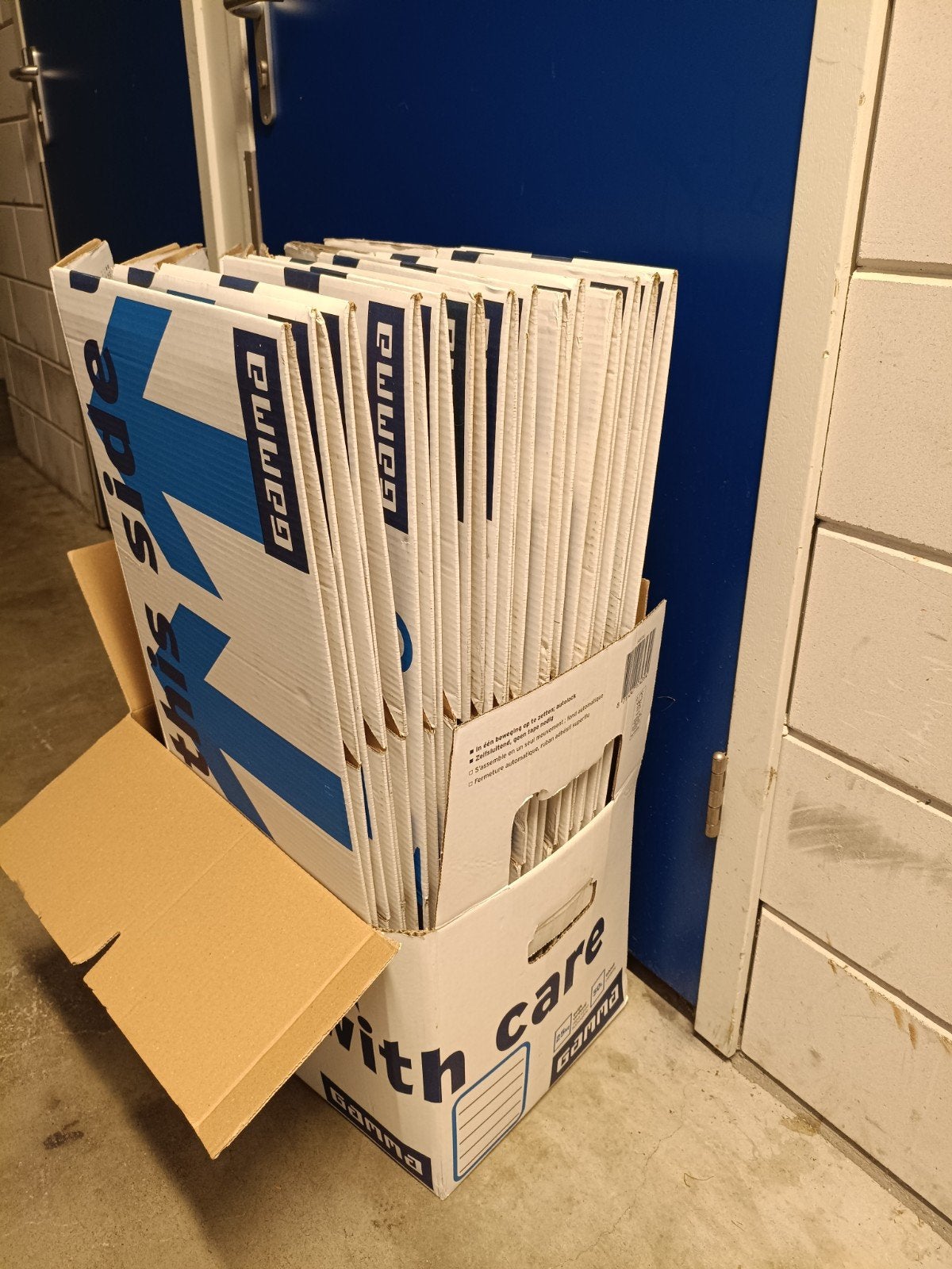 20 Gamma verhuisdozen - 25kg/50L, Ophalen, Gebruikt