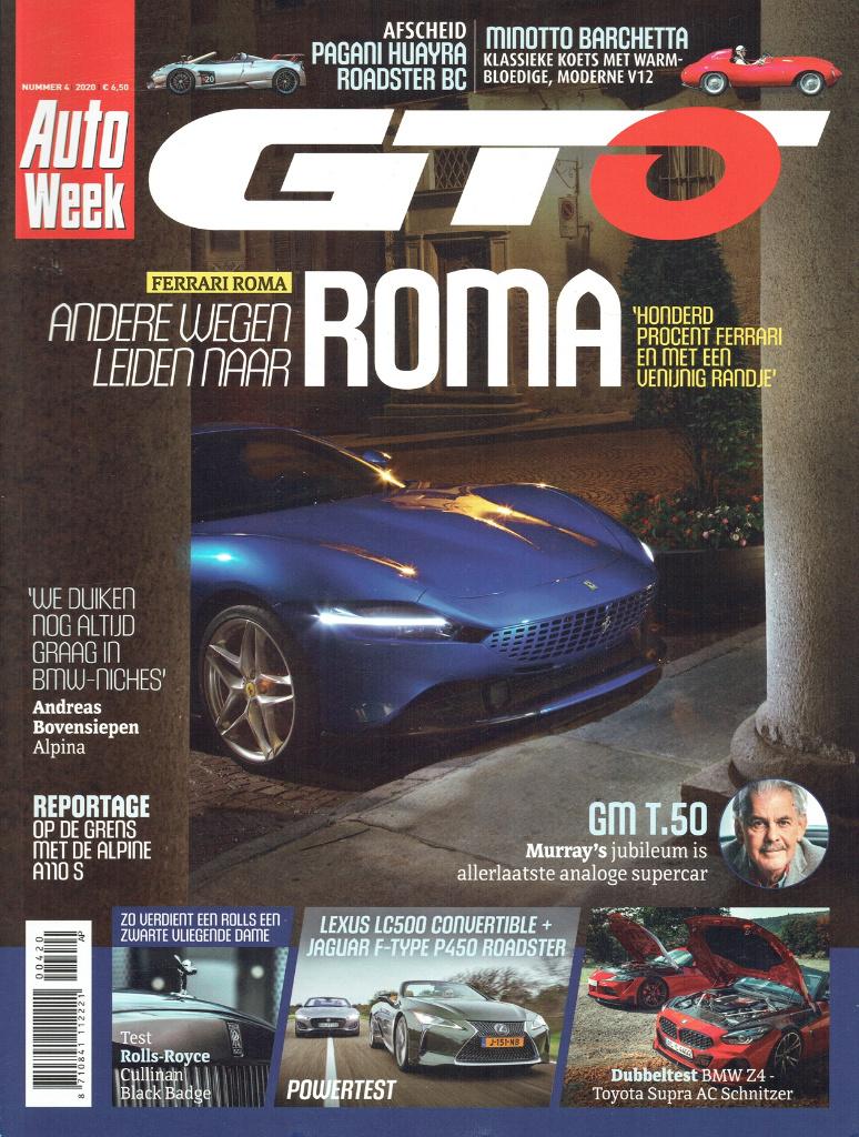 Autoweek GTO 2020 nr. 4 (o.a. Jaguar F-Type & Lexus LC500), Boeken, Auto's | Folders en Tijdschriften, Verzenden, Gelezen, Algemeen