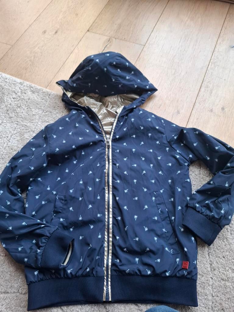 Redcode omkeerbare zomerjas meisje goud/blauw mt 164 (XS), Gebruikt, Meisje, Ophalen of Verzenden, Redcode