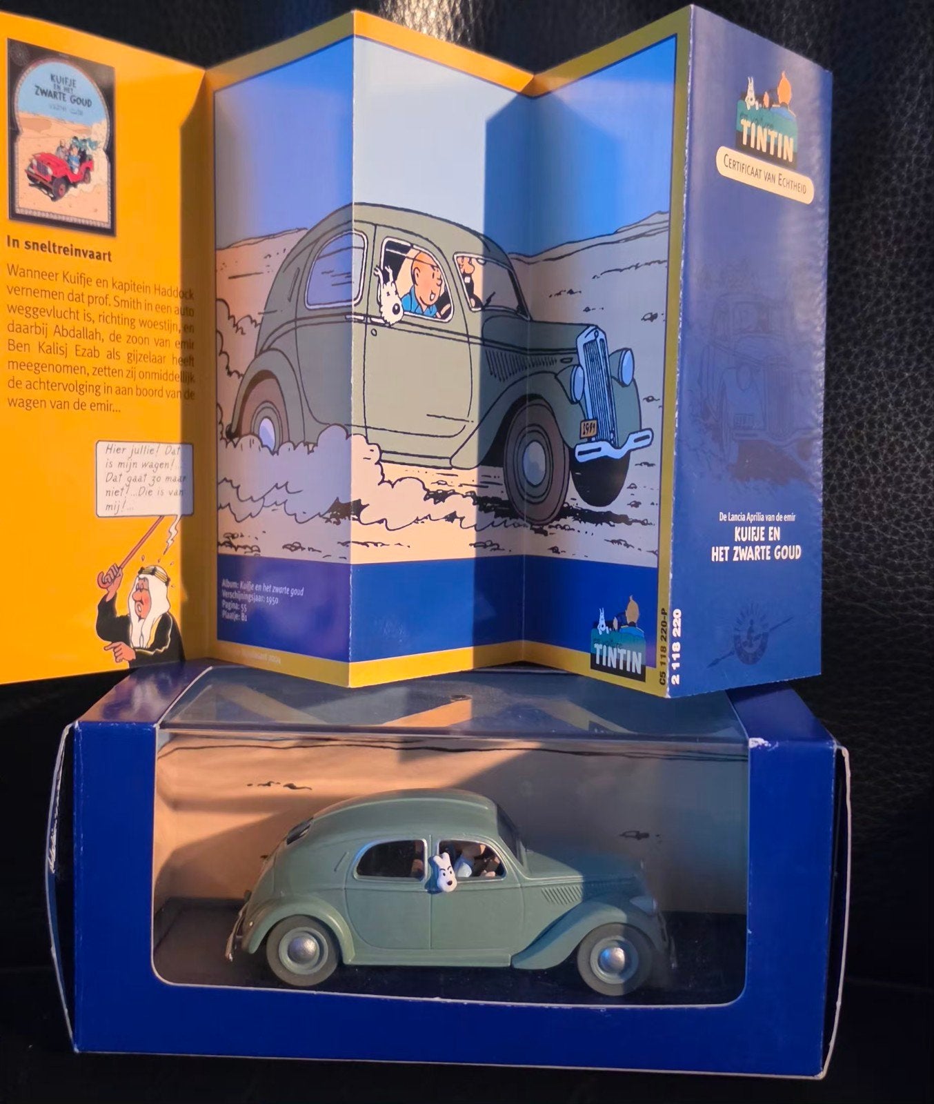 Kuifje Lancia Aprilia 1939 - De Zwarte Goud, Verzamelen, Ophalen of Verzenden, Zo goed als nieuw