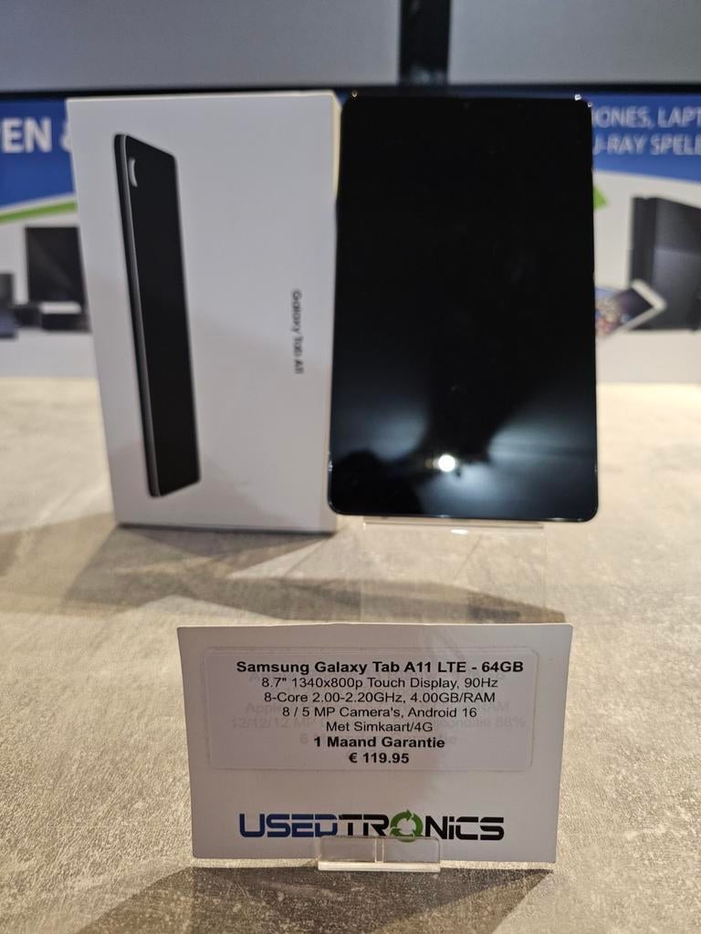 Samsung Galaxy Tab A11 LTE 64 GB, Computers en Software, Android Tablets, Ophalen of Verzenden, 10 inch, 64 GB