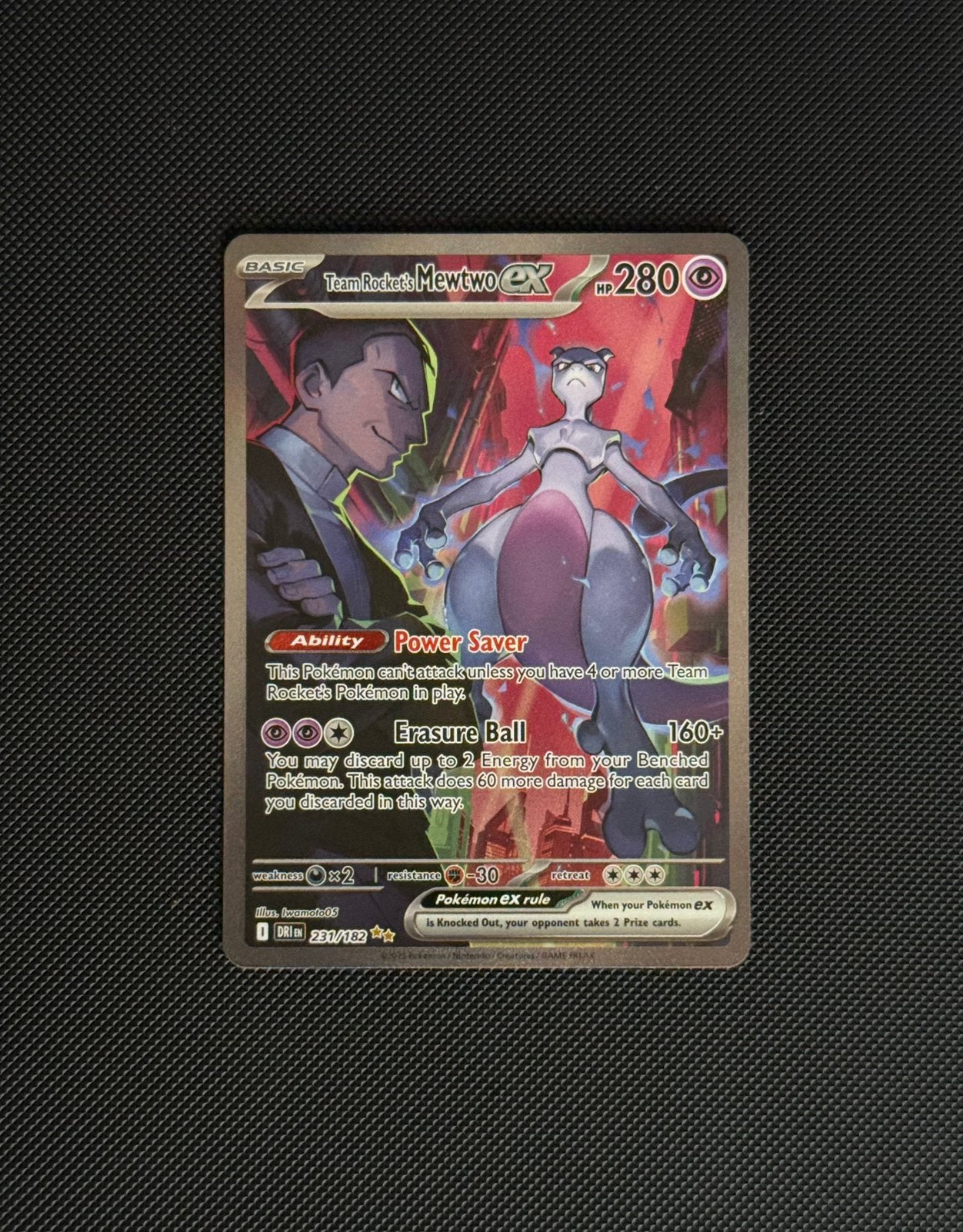 Mewtwo Ex 231/182, Destined Rivals SIR, mint staat, Ophalen of Verzenden, Zo goed als nieuw