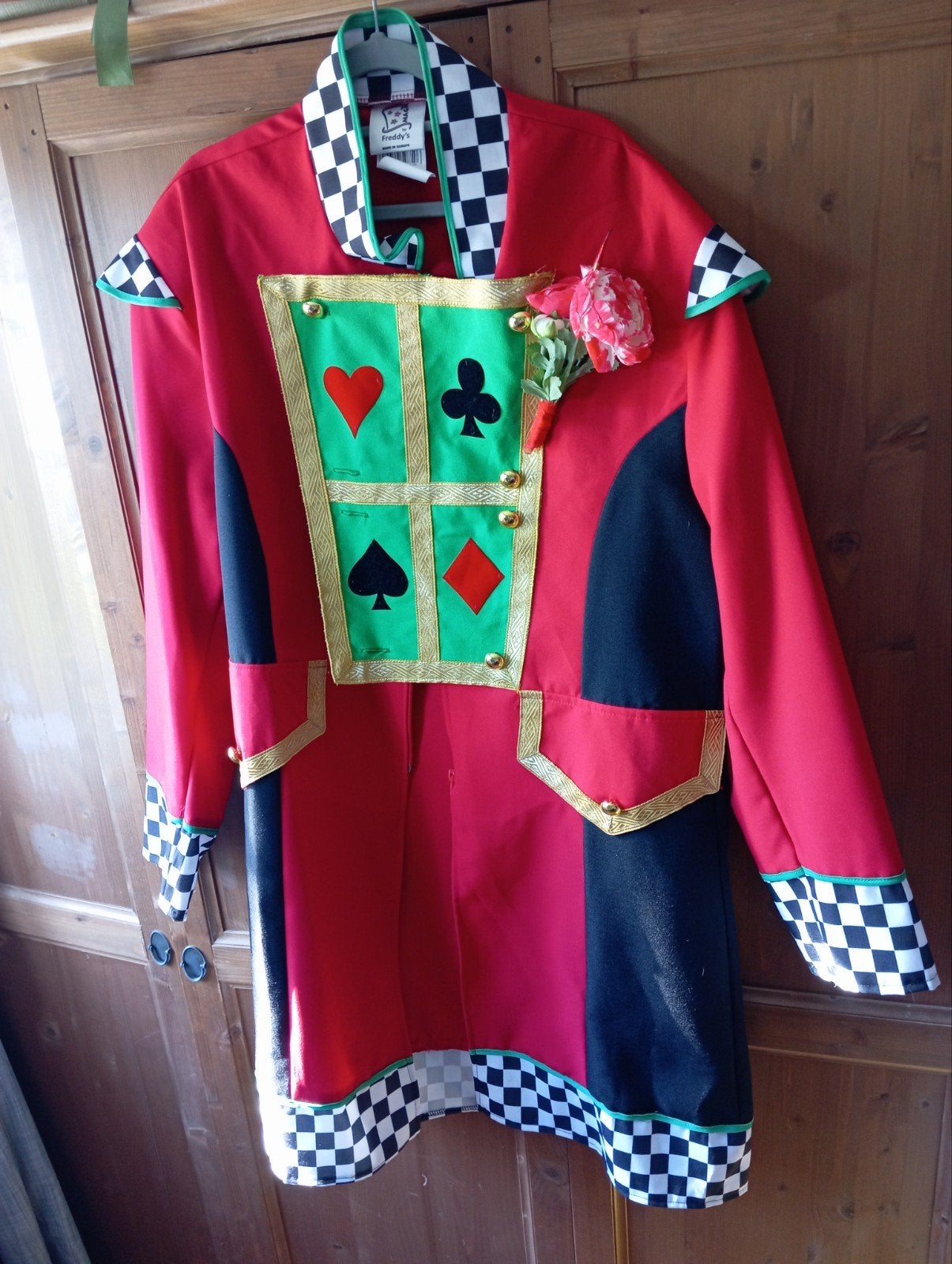 Verkleedjas Fantasie Koning Harten Koningin XXL, Kinderen en Baby's, Carnavalskleding en Verkleedspullen, Ophalen of Verzenden