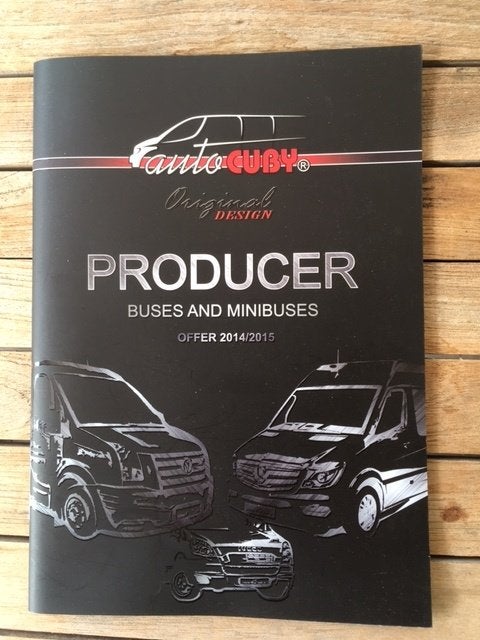 Auto Cuby Producer Bussen en Minibussen Catalogus 2014/2015, Algemeen, Ophalen of Verzenden, Zo goed als nieuw, Auto Cuby