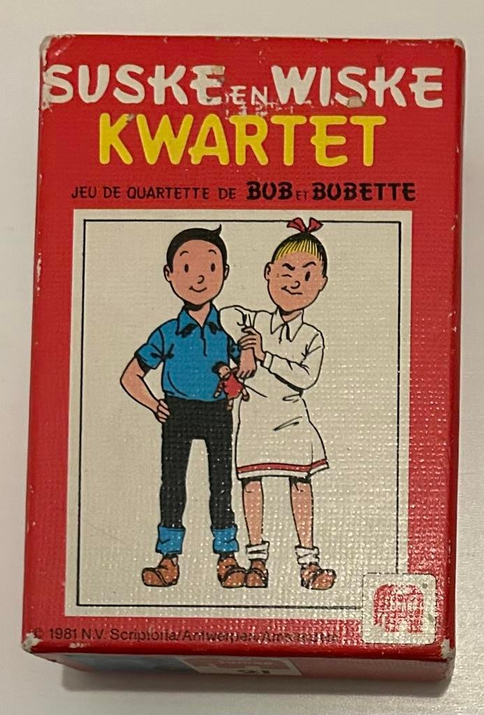 Suske en Wiske Kwartet Spel 1981 Jumbo COMPLEET, Ophalen of Verzenden, Suske en Wiske, Zo goed als nieuw, Boek of Spel
