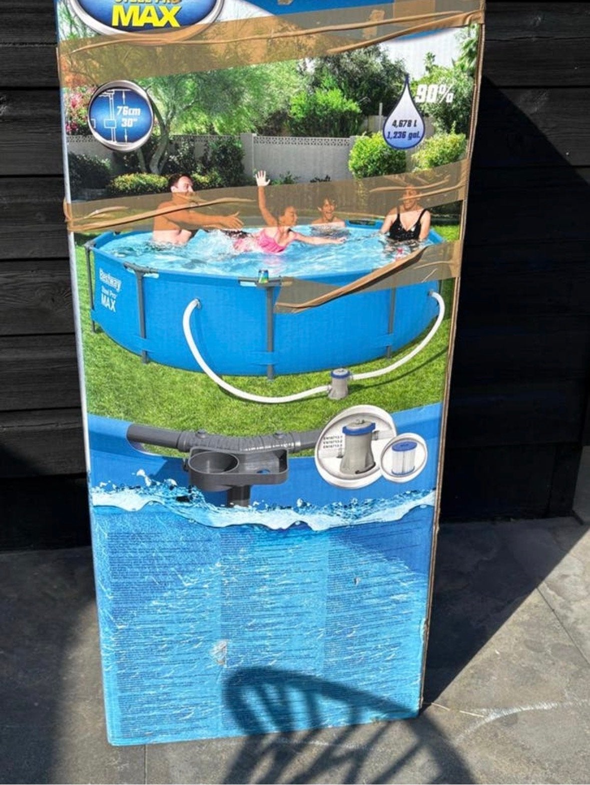 Bestway opzetzwembad met toebehoren, Ophalen, Gebruikt, Minder dan 80 cm, Rond