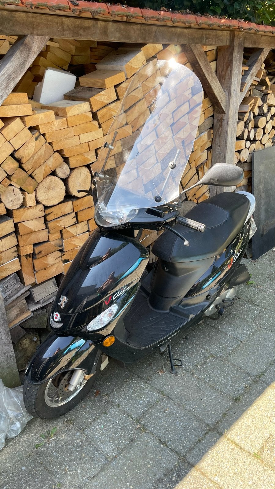 Peugeot V-Clic Scooter uit 2012 - Zwart, Ophalen, Gebruikt, Overige modellen, Maximaal 45 km/u
