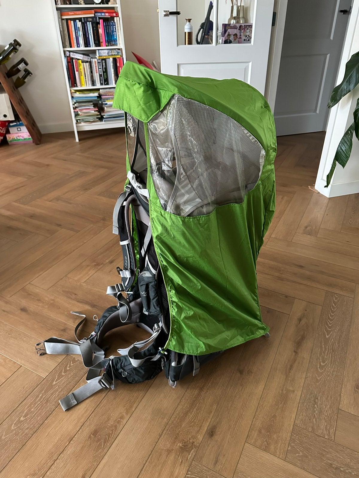 Osprey Poco Plus draagrugzak met regenhoes, Kinderen en Baby's, Babydragers en Draagdoeken, Gebruikt, Rug, Draagzak, Ophalen