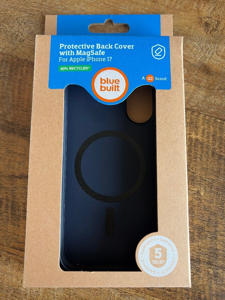 BlueBuilt Protective Back Cover met MagSafe voor iPhone 17, IPhone 17, Overige merken, Blauw, Hoesje of Tasje