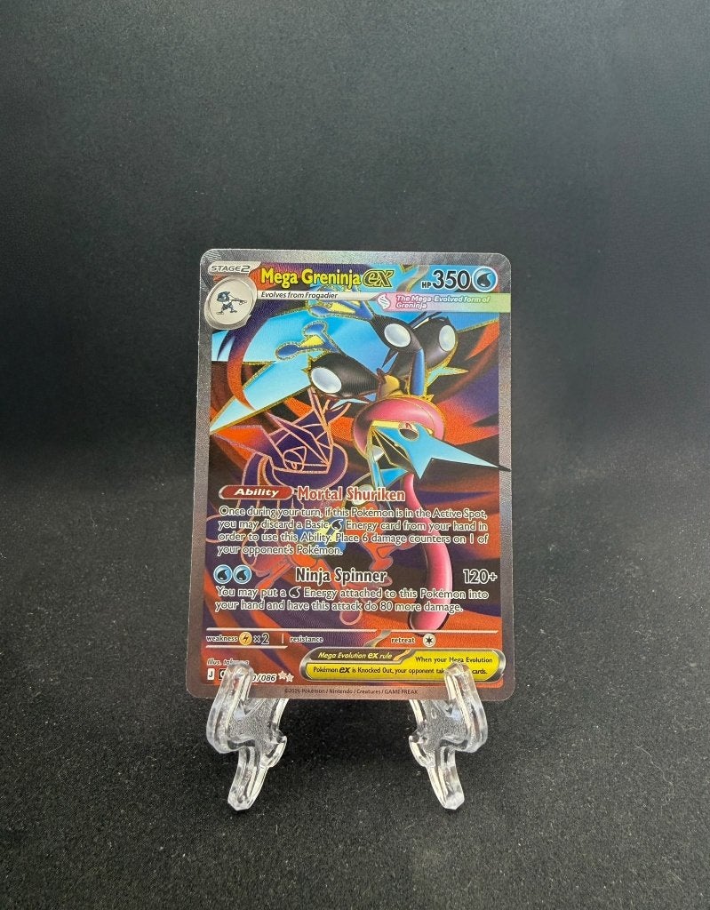 Mega Greninja ex 100/086 - Engels - Near Mint, Ophalen of Verzenden, Nieuw, Losse kaart, Foil