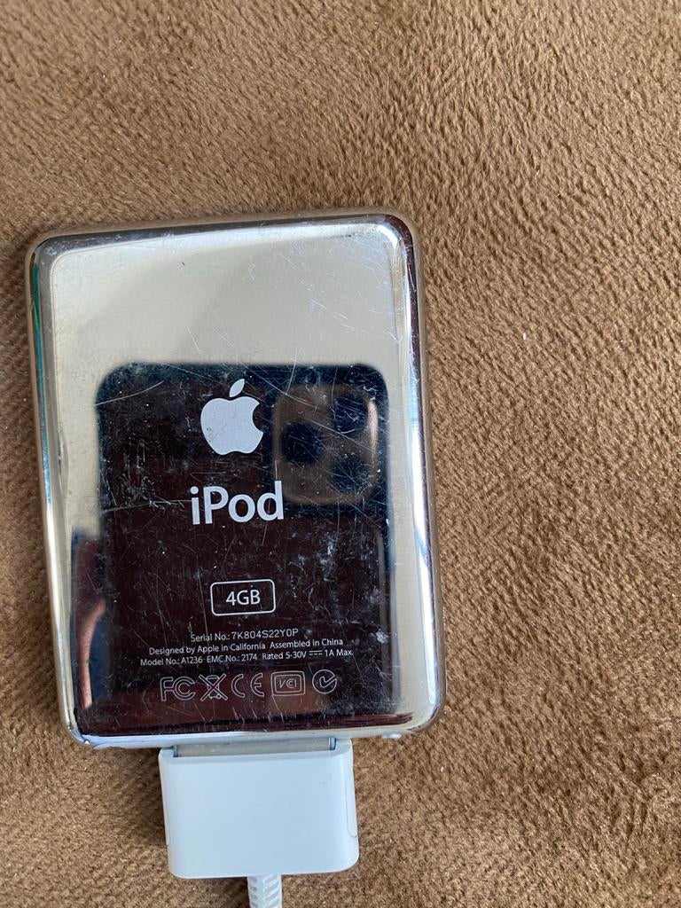 Apple iPod Photo 4GB - Zilver (Gebruikt), Ophalen, Photo, Zo goed als nieuw, Zilver