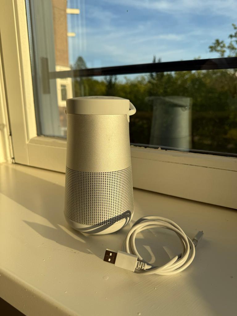 Bose Soundlink Revolve Plus - Zilver, incl. kabel, Gebruikt, Overige typen, Ophalen of Verzenden, Bose