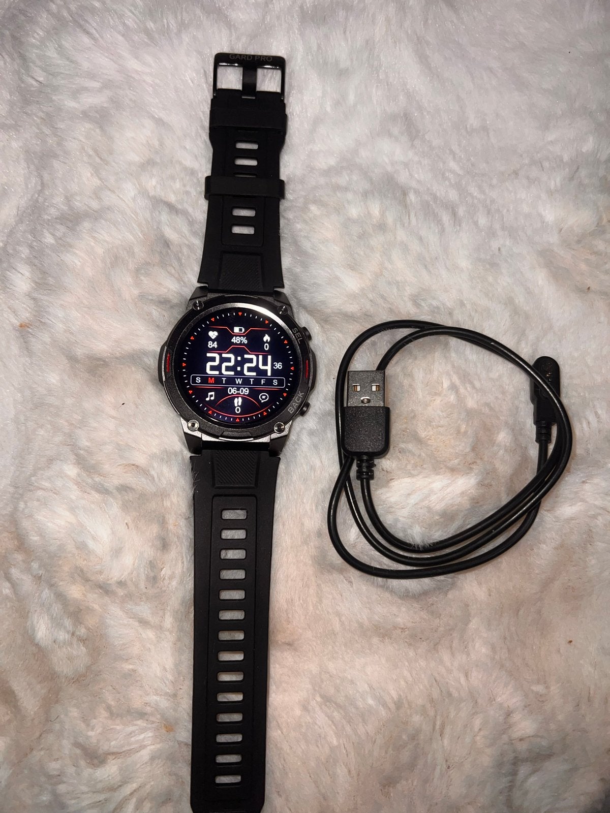 Gard pro ultra 3, Sieraden, Tassen en Uiterlijk, Smartwatches, Hartslag, Zwart, Ophalen of Verzenden, Zo goed als nieuw