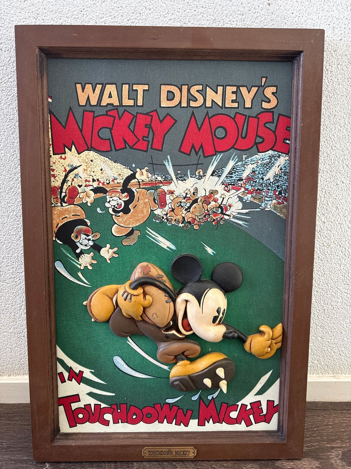 Walt Disney's Mickey Mouse 3D schilderij, Ophalen of Verzenden, Mickey Mouse, Gebruikt, Beeldje of Figuurtje