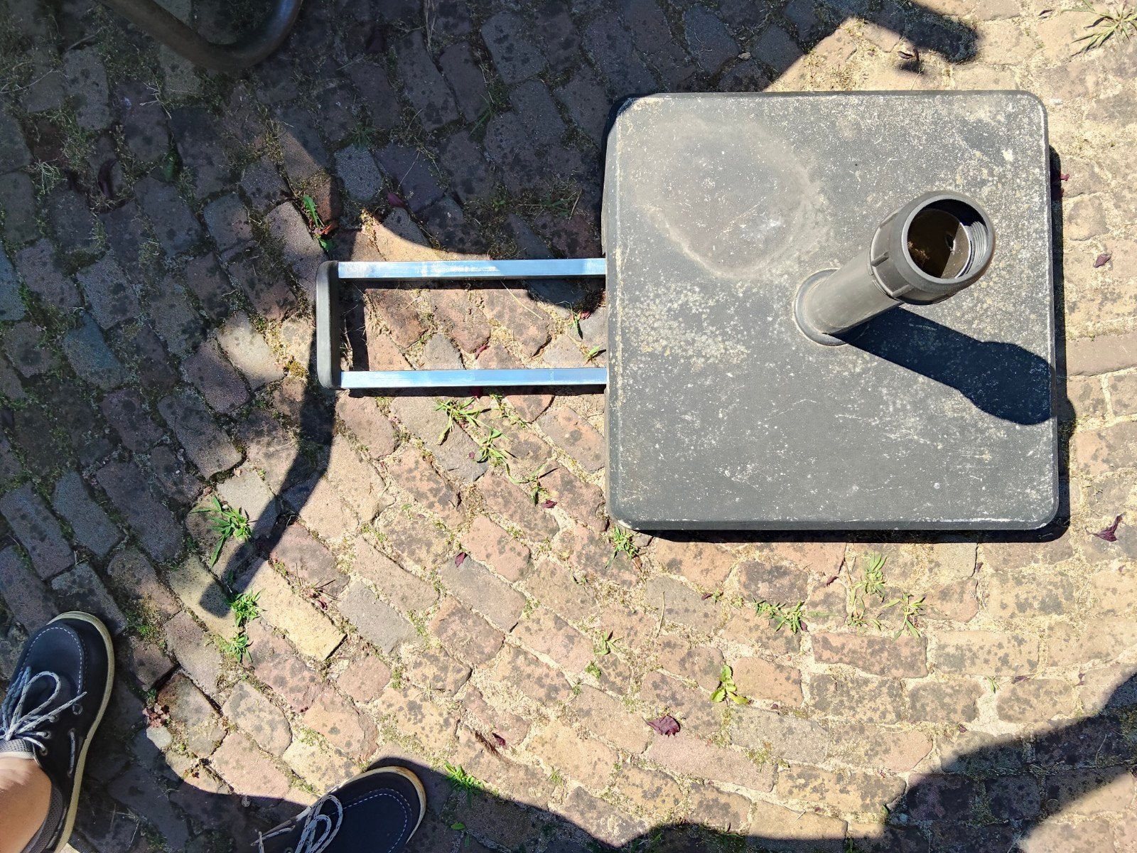 Parasolvoet met wielen - Gebruikt, Ophalen, Gebruikt, Minder dan 1 meter, Parasolvoet