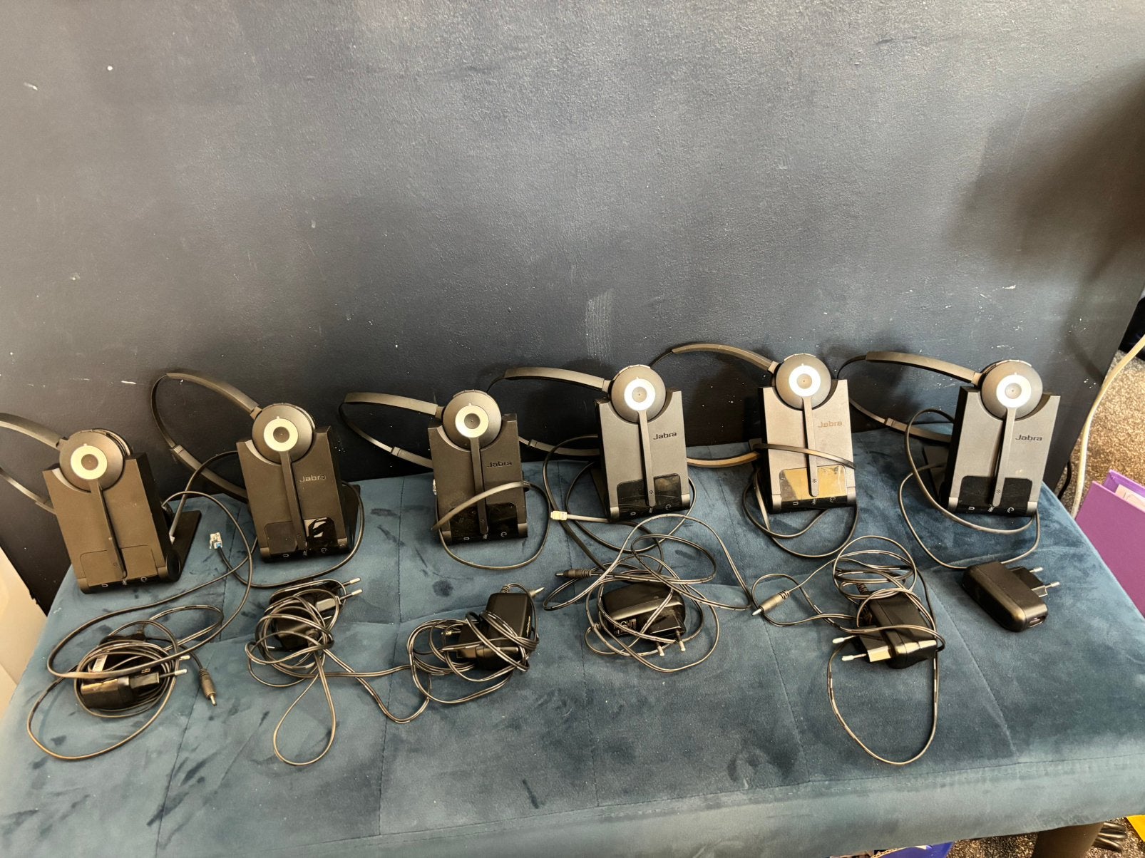 Headphones with microphone Jabra zwart, Ophalen of Verzenden, Gebruikt, Overige materialen
