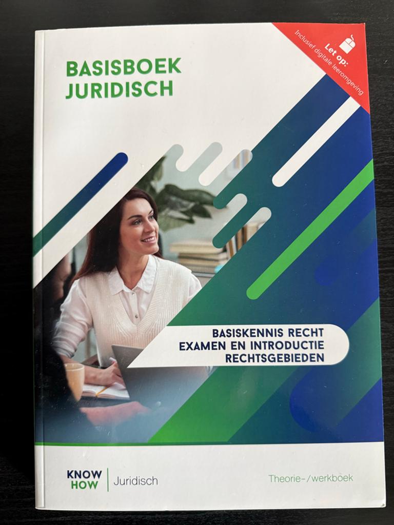 Basisboek Juridisch - Knowhow Juridisch, Boeken, Ophalen of Verzenden, Gamma, Nieuw, MBO