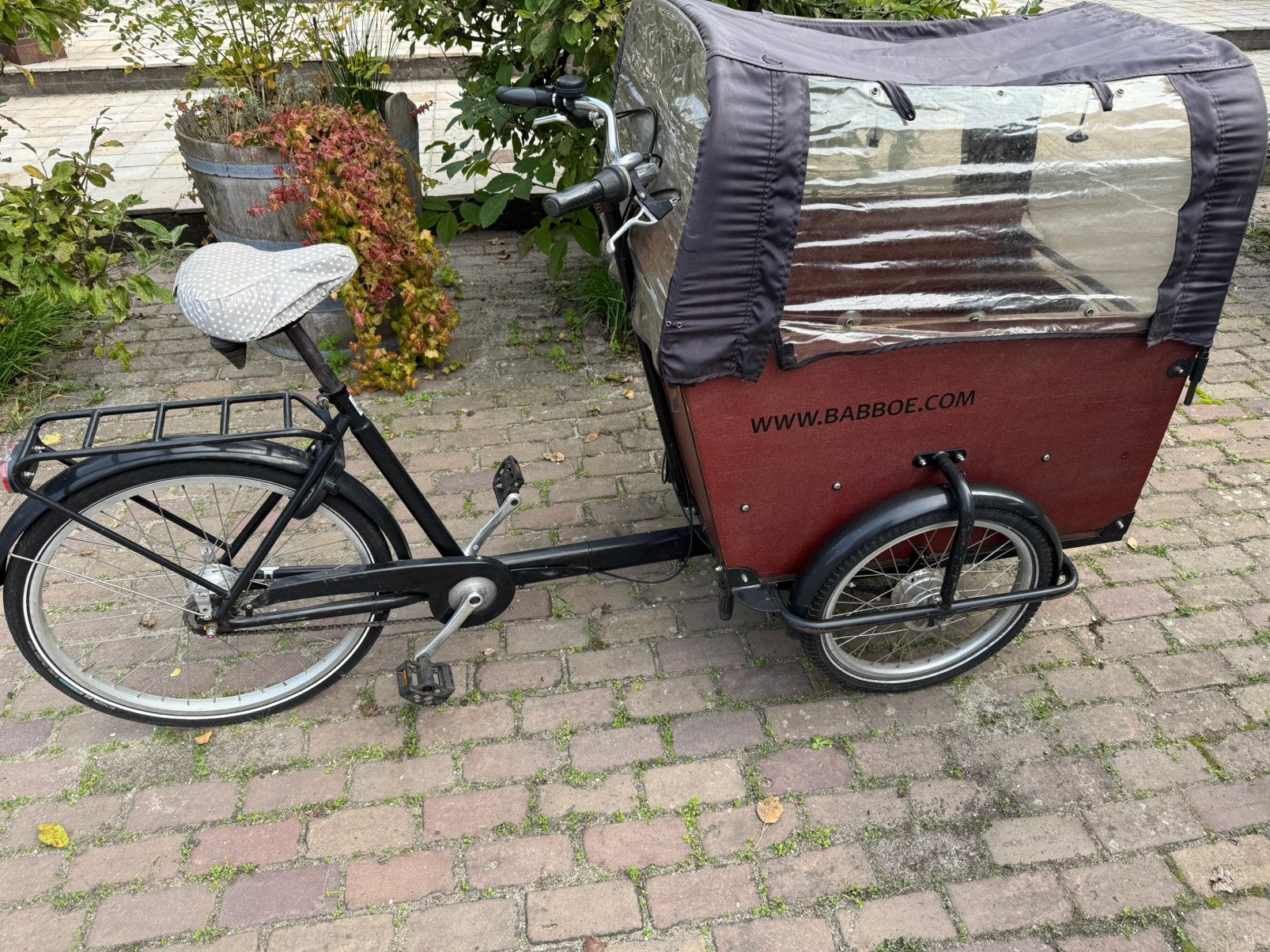Nette Babboe Big Bakfiets, Overige merken, Gebruikt, Huif, Ophalen of Verzenden