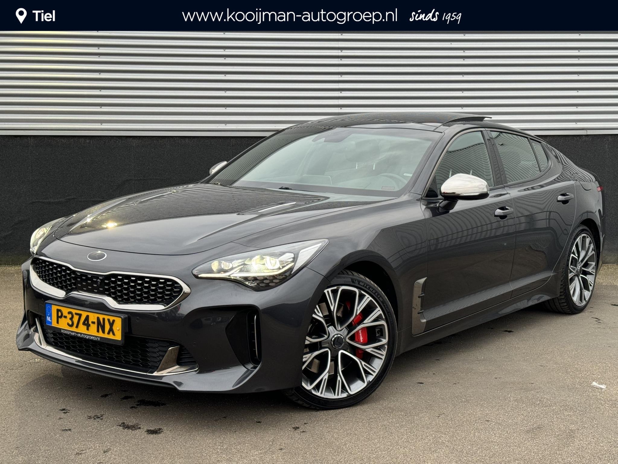 Kia Stinger 3.3 V6 T-GDI AWD GT 370 PK, Schuif/kanteldak, Le, Auto's, Gebruikt, Euro 6, Bedrijf, 3342 cc