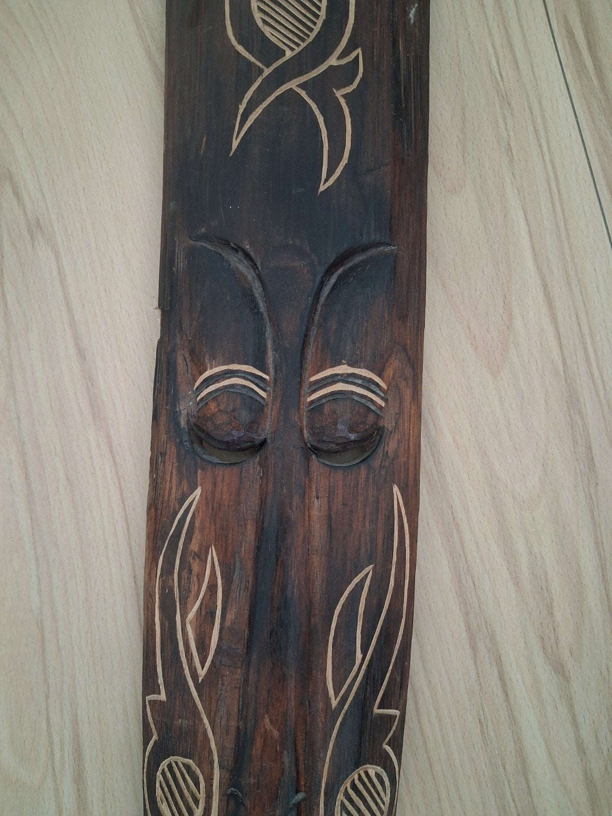 Decoratief Afrikaans masker - Houten wanddecoratie, Ophalen of Verzenden
