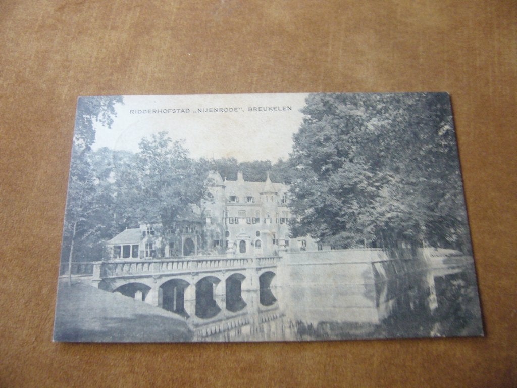 BREUKELEN  =  RIDDERHOFSTAD NIJENRODE    BRIEFKAART  1920, Ophalen of Verzenden, Voor 1920, Gelopen, Utrecht