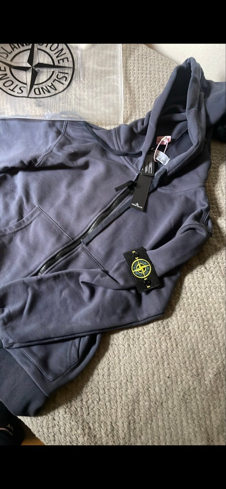 Stone Island hoodie met rits - Nieuw met labels, Ophalen of Verzenden, Nieuw