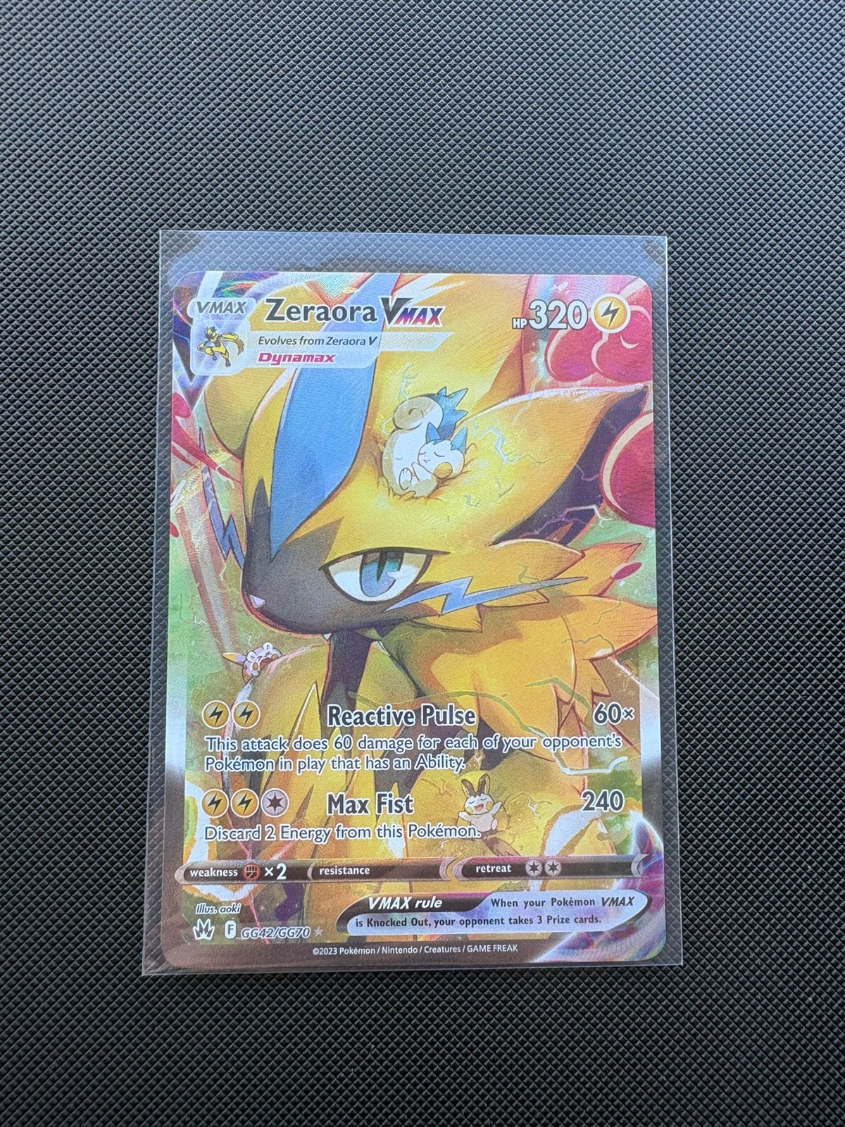 Zeraora Vmax GG42/GG70 Crown Zenith, Ophalen of Verzenden, Nieuw, Losse kaart