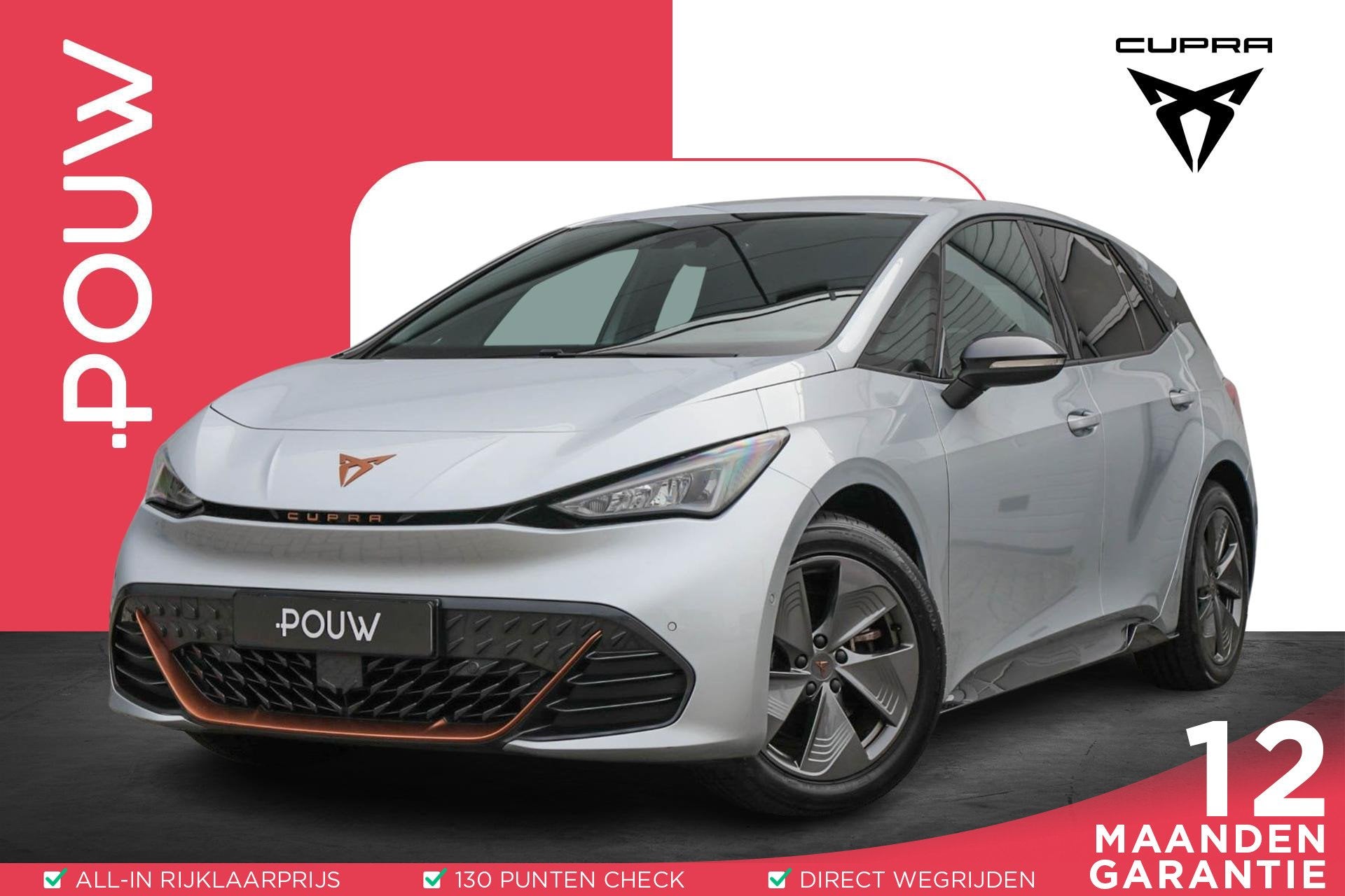 CUPRA Born Business Plus 62 kWh | SoH 95% | Navigatie | Full, Auto's, Automaat, 12 maanden, Gebruikt, Zwart