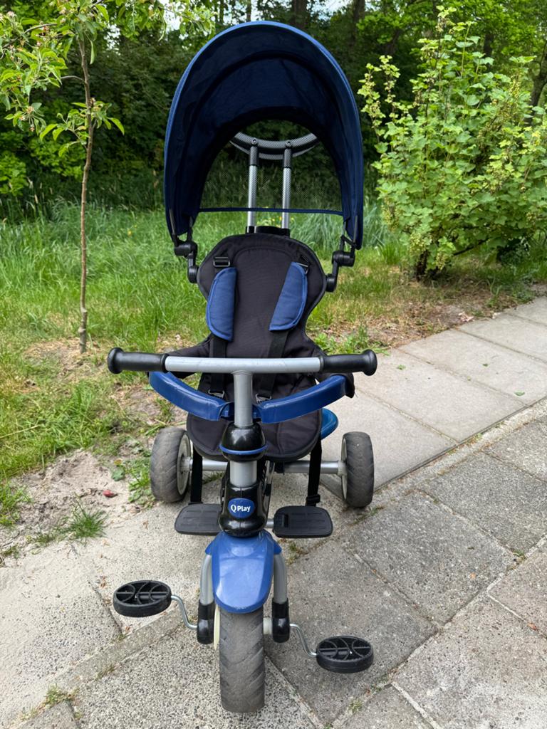 QPlay Cosy Tricycle Bike driewieler, Ophalen of Verzenden, Gebruikt, Duwstang