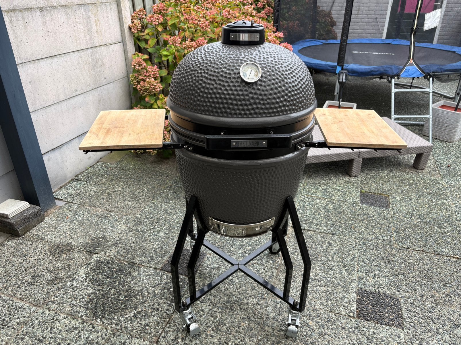 Grill Guru Large Kamado Barbecue BBQ Compleet Goede staat, Ophalen, Gebruikt, Grill Guru