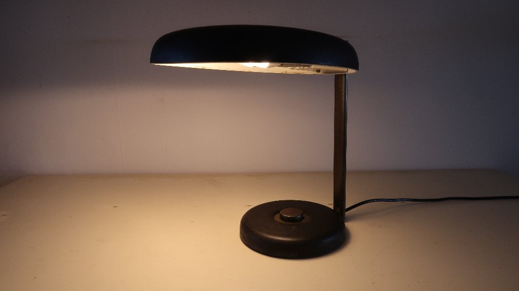 Hillebrand bureaulamp 7004 jaren 70 Bauhaus – Heinz FW Stahl, Bureaulamp, Overige merken, E14 (klein), 35 cm