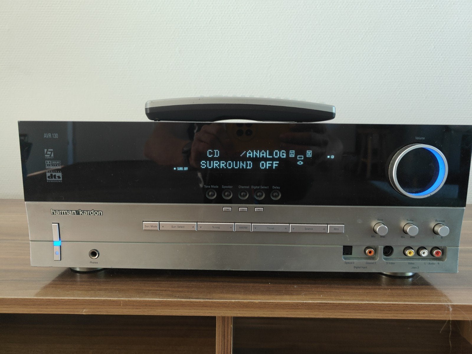 Harman Kardon AVR 130 Receiver met afstandsbediening, Overige merken, Ophalen of Verzenden, Zo goed als nieuw, 60 tot 120 watt