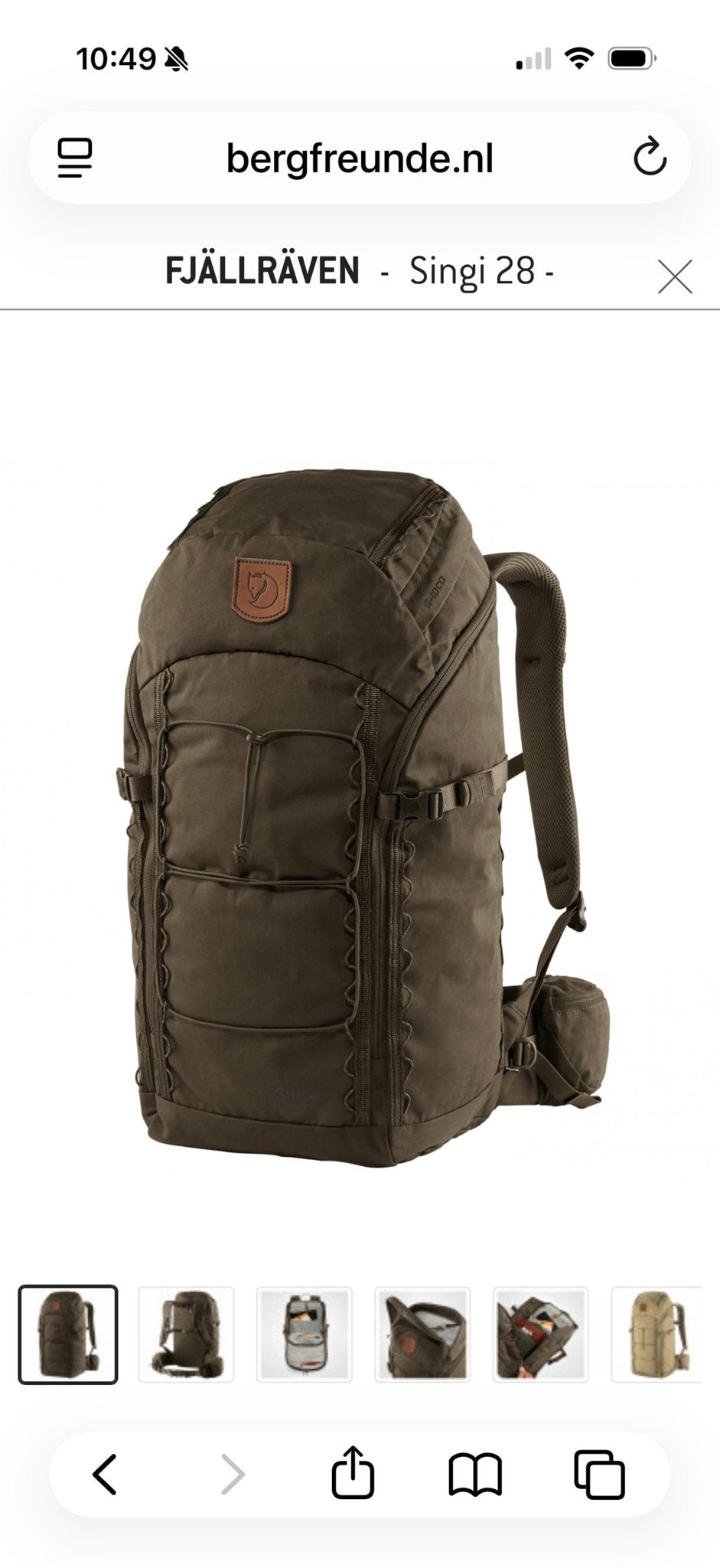 Fjällräven Singi 28L Trekkingrugzak - Zo goed als nieuw, 25 tot 40 cm, Ophalen of Verzenden, Zo goed als nieuw, Trekking