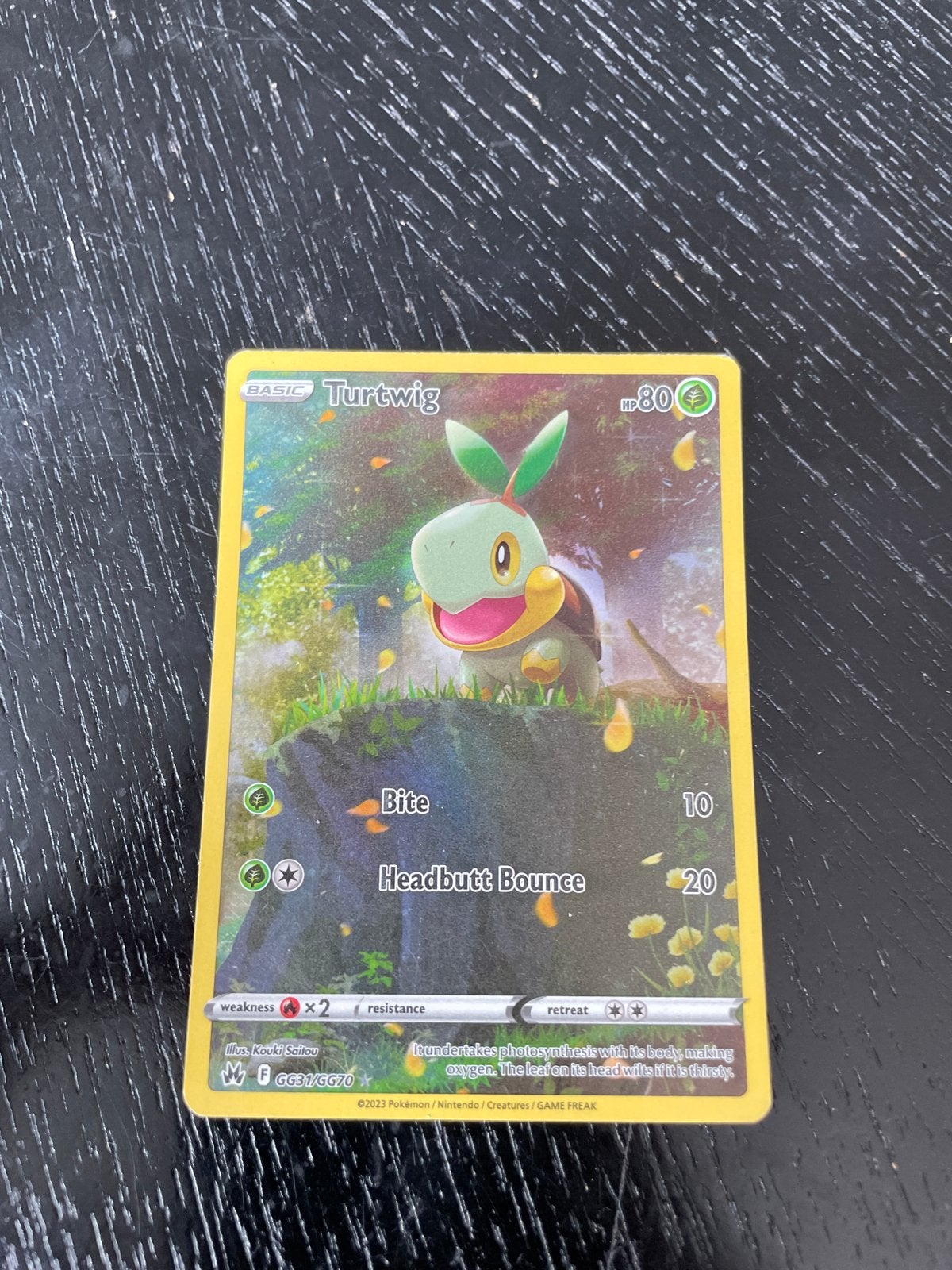Turtwig Pokémon Kaart - Basic GC27/GC70, Ophalen of Verzenden, Zo goed als nieuw, Losse kaart