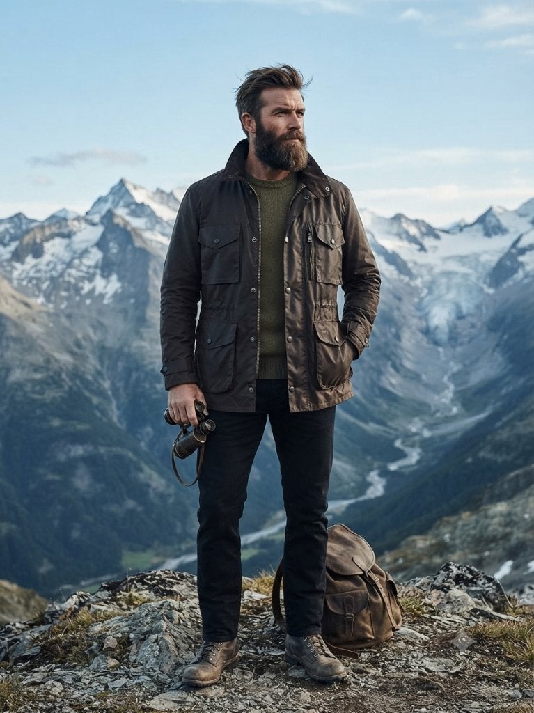 Barbour 'Sapper Wax Jkt' wax jas, maat XL top!, Barbour, Bruin, Maat 56/58 (XL), Ophalen of Verzenden