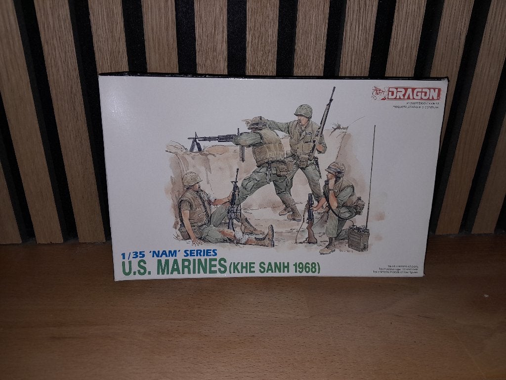 Modelbouw Dragon 3307 US marines Vietnam 1:35, Ophalen of Verzenden, Zo goed als nieuw, 1:35 tot 1:50, Figuur of Figuren