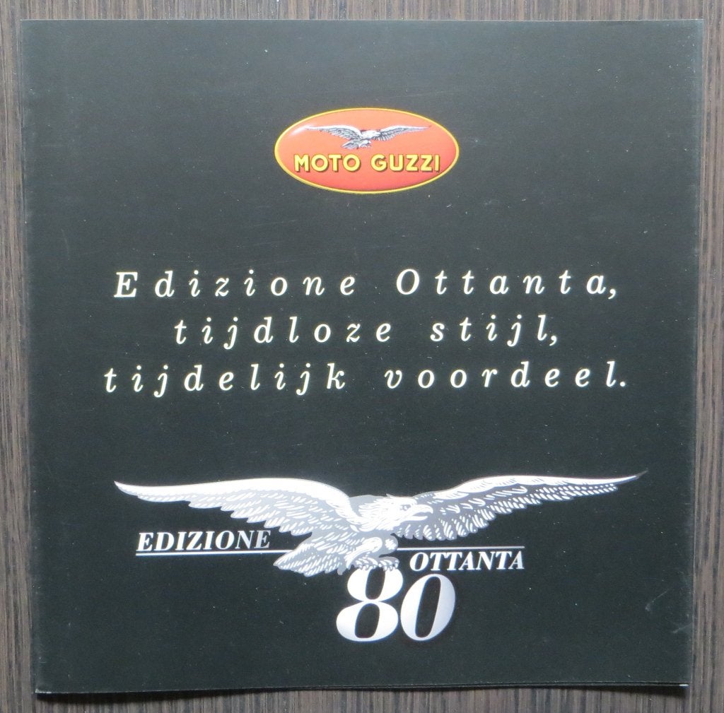 Folder Moto Guzzi Edizione Ottanta / Jackal-California 2001, Motoren, Verzenden, Moto Guzzi