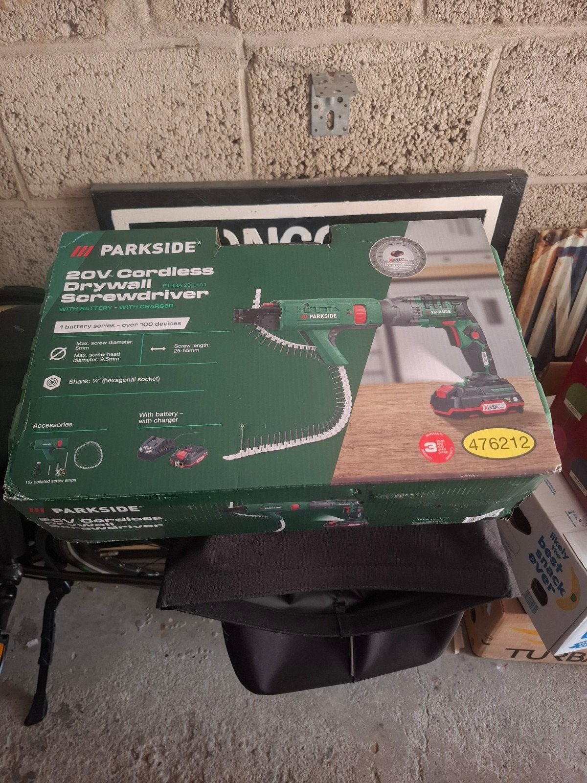 Parkside 20V Accu Gipsplaatschroevendraaier, Doe-het-zelf en Verbouw, Gereedschap | Handgereedschap, Ophalen of Verzenden, Nieuw