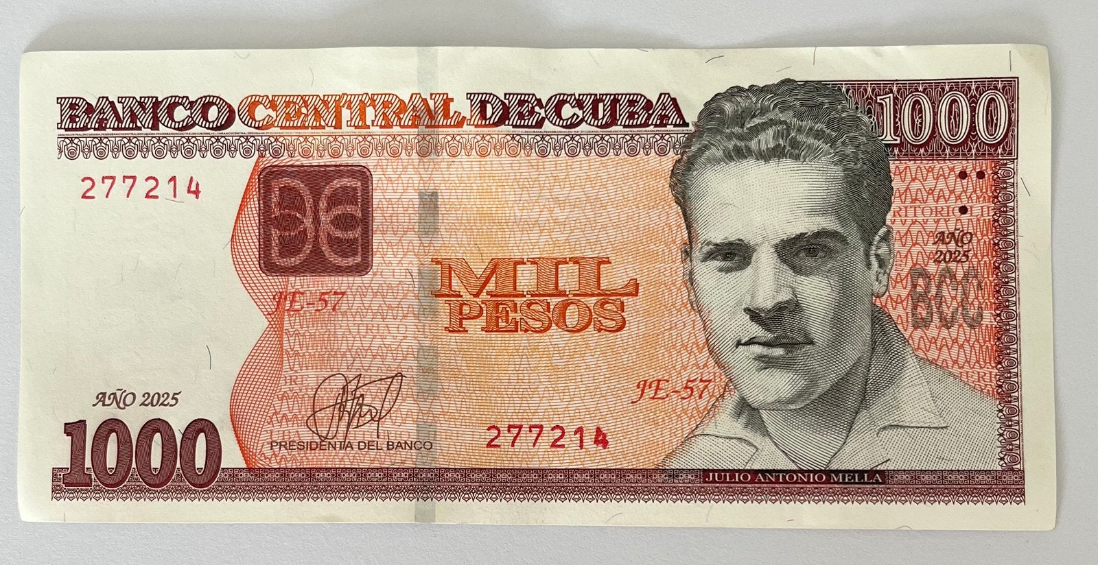 Cuba 1.000 Pesos 2025 lichtgebruikte staat, Verzenden, Midden-Amerika, Los biljet