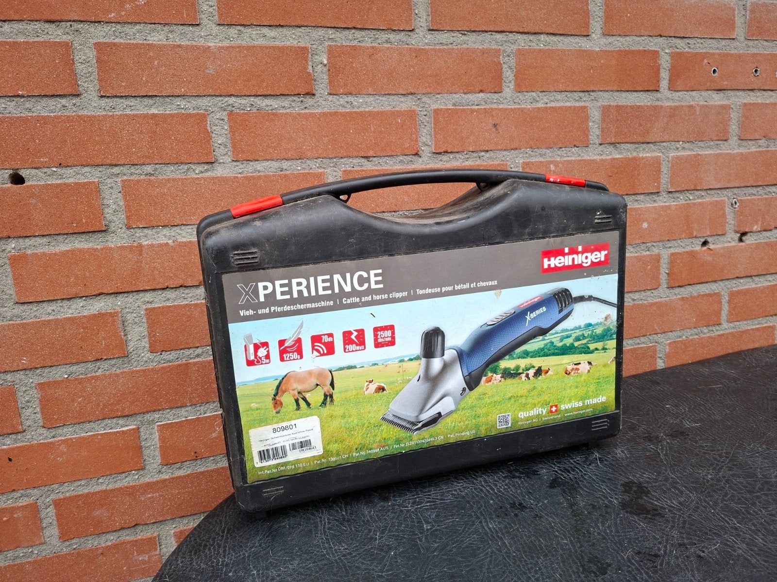 Heiniger scheermachine Xperience paard met 3 messensets, Ophalen of Verzenden, Zo goed als nieuw