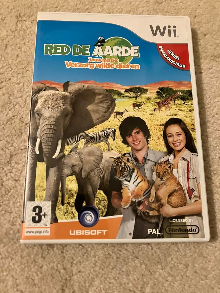 Red de Aarde: Jouw Missie: Verzorg Wilde Dieren - Wii, 1 speler, Eén computer, Ophalen of Verzenden, Zo goed als nieuw