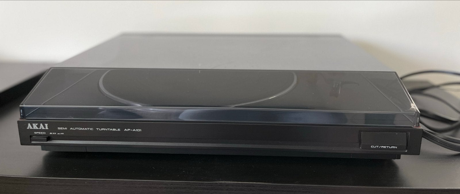 Akai Platenspeler AP-A101 - Kap beschadigd, Audio, Tv en Foto, Platenspelers, Gebruikt, Automatisch, Ophalen of Verzenden, Platenspeler
