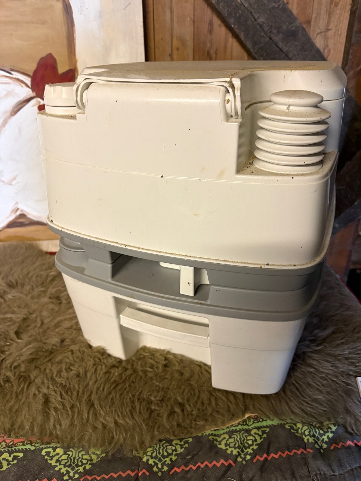 Thetford Porta Potti Qube 165 draagbaar toilet, Ophalen of Verzenden, Gebruikt