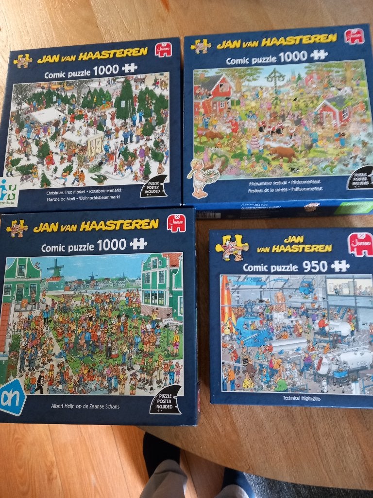 van  haasteren puzzels, Ophalen, 500 t/m 1500 stukjes, Zo goed als nieuw, Legpuzzel